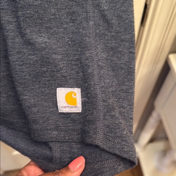 Carhartt force Dark Heathered blue  Long Sleeve Shirt. Size Medium - Picture 5 of 7